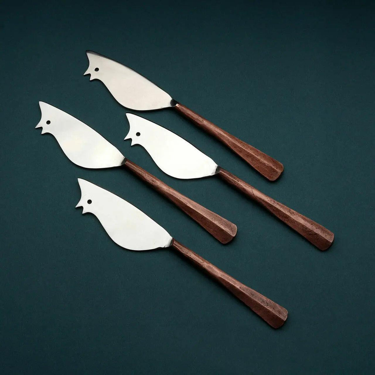 Copper Ridge Ratoncito Cheese Spreader/Knife 4 Pc. Set