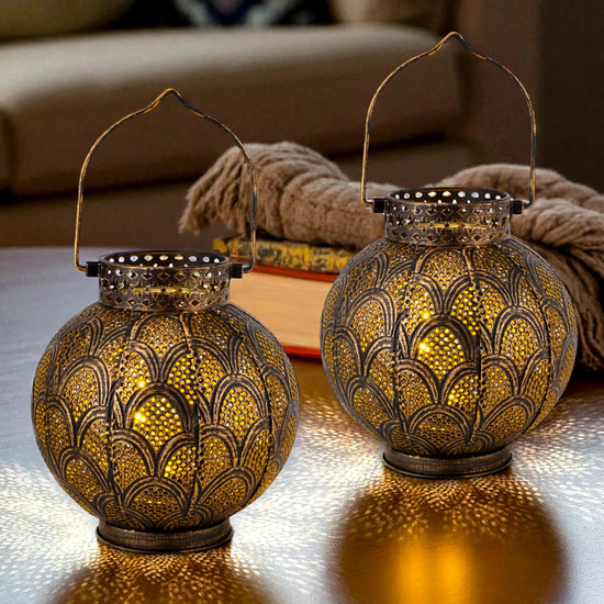 7'' High Battery Powered Cordless Lamp with LED Fairy Lights