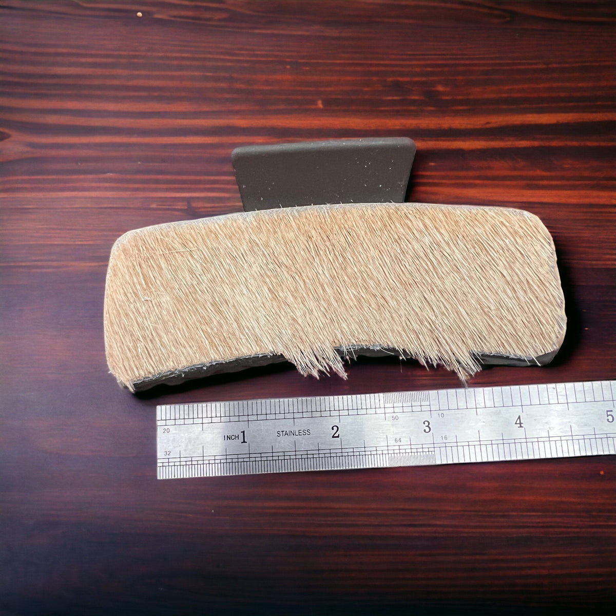 Cowhide Western Claw Clips — Genuine Cowhide 4" Hair Statement