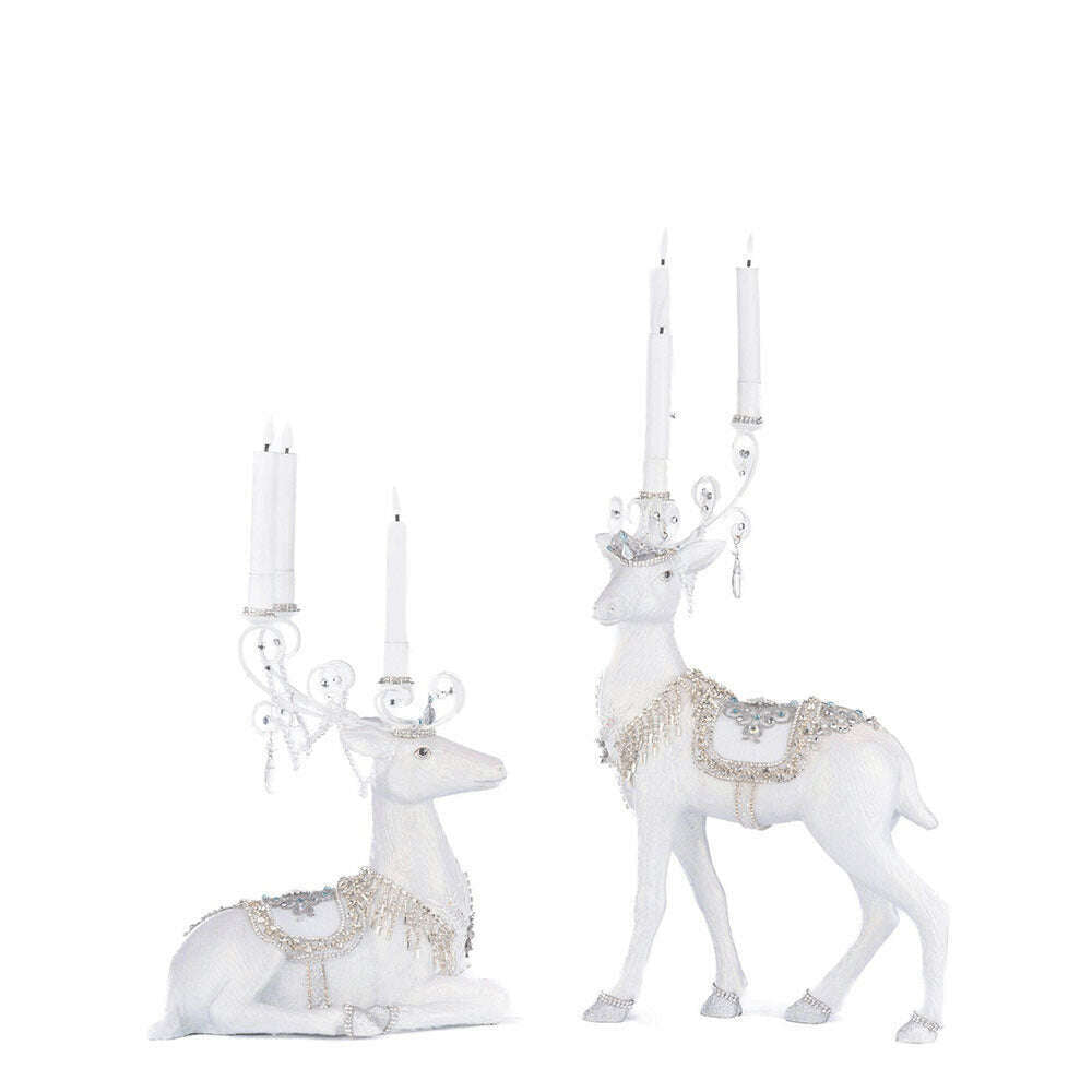 Crystal Christmas Standing Deer Candleholder | Christmas Decor | Katherine's Collection