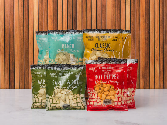 Wisconsin Cheese Curds Sampler (8-Pack) *Ships Fresh Daily*