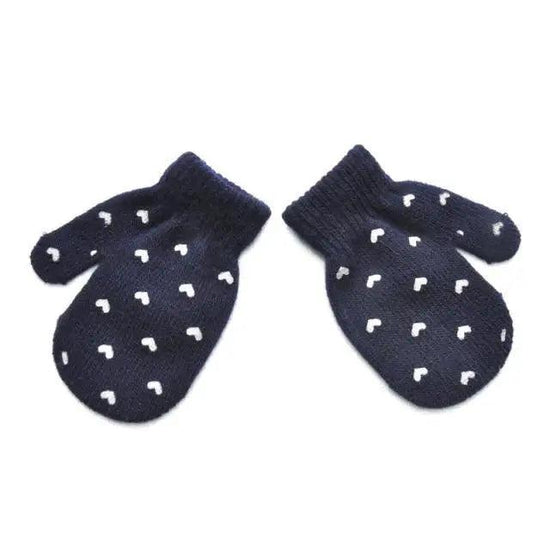 Cute Baby Colorful Thick Warm Gloves For Kids Classic Full Finger Mittens Soft Comfortable Winter Gloves For Children