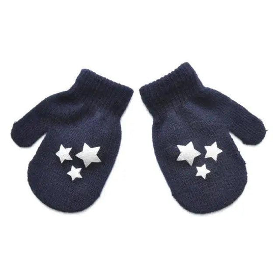 Cute Baby Colorful Thick Warm Gloves For Kids Classic Full Finger Mittens Soft Comfortable Winter Gloves For Children