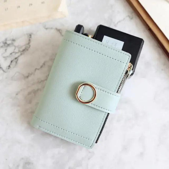 Cute Small Leather Purse For Women And Ladies Fashionable Card Bag Clutch Purse Money Clip Wallet For Females