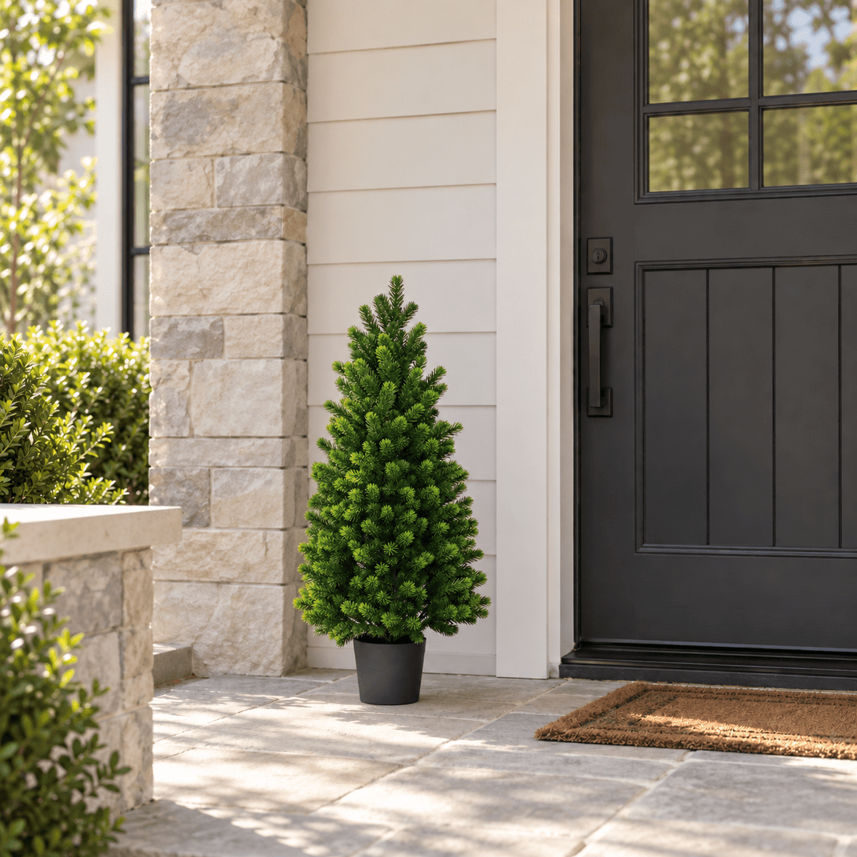 Cypress Pine Artificial Tree 35.4in – UV Resistant