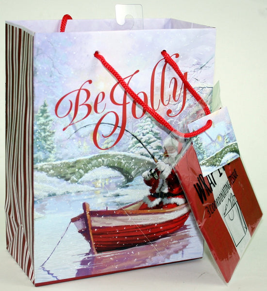 Traditional Gift Bag With Matching Tissue - Holiday Cheer Large