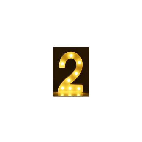 Luminous LED Letter Number Night Light English Alphabet Number Battery Lamp Romantic Wedding Christmas Party Decoration