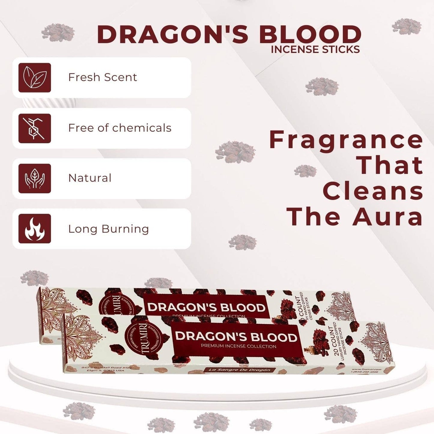 Dragons Blood Incense Pack of 2, Total 40 Incense Sticks
