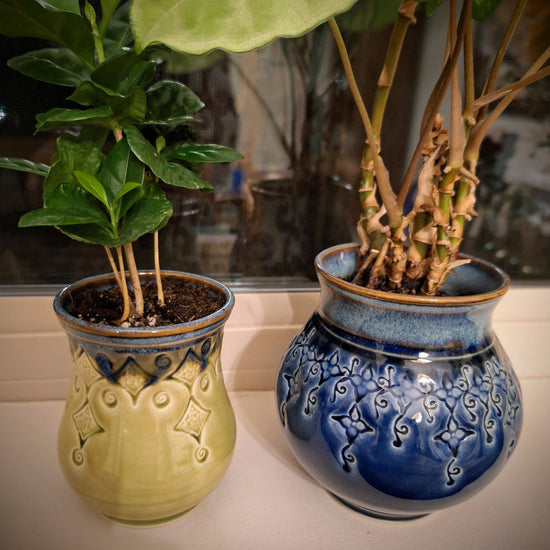 Handmade Stoneware Tabletop Planter Decoration Made to Order