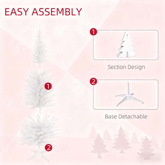 Slim Christmas Tree with Realistic Branches