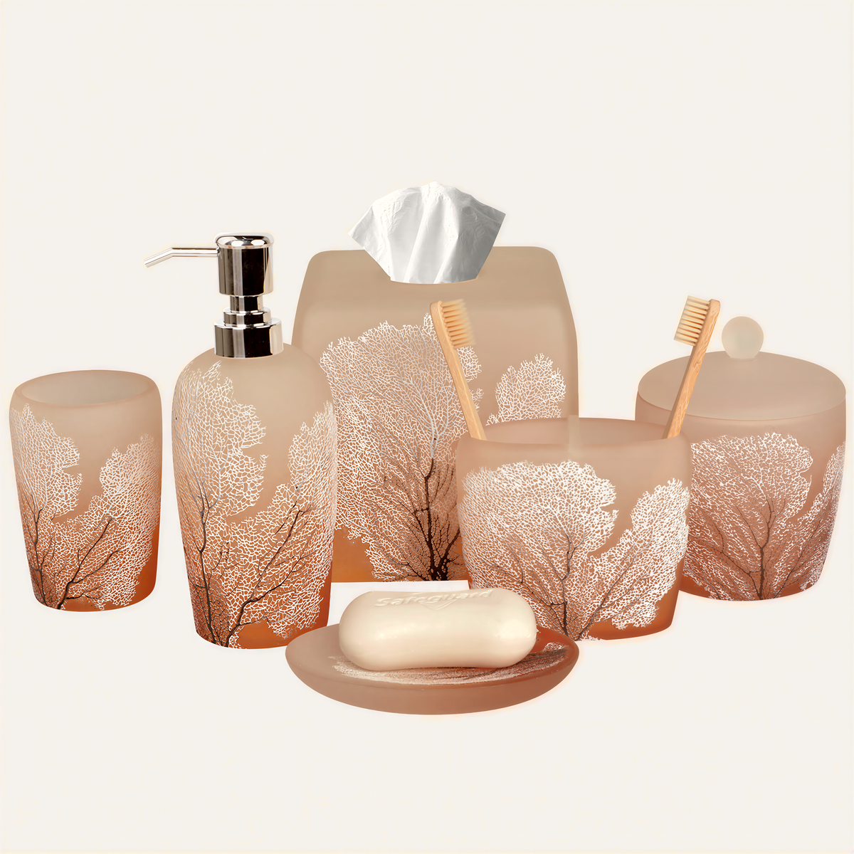 Bathroom Set – Carruthers, 6 Piece Silver