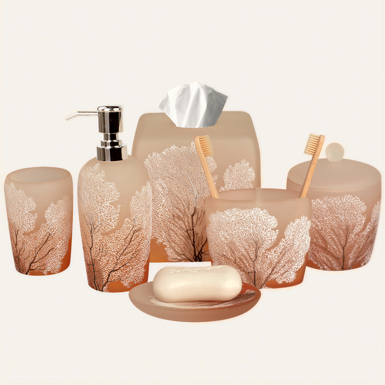 Bathroom Set – Carruthers, 6 Piece Silver