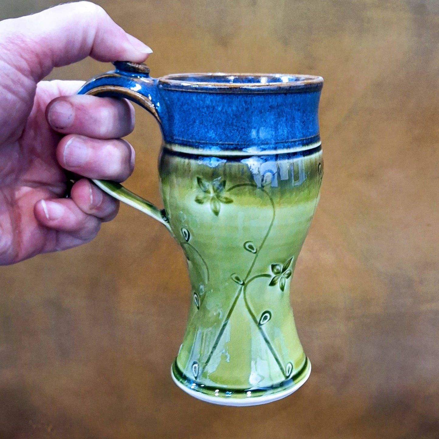 Handmade Stoneware Coffee Mug 10   oz to 12 oz Made to Order