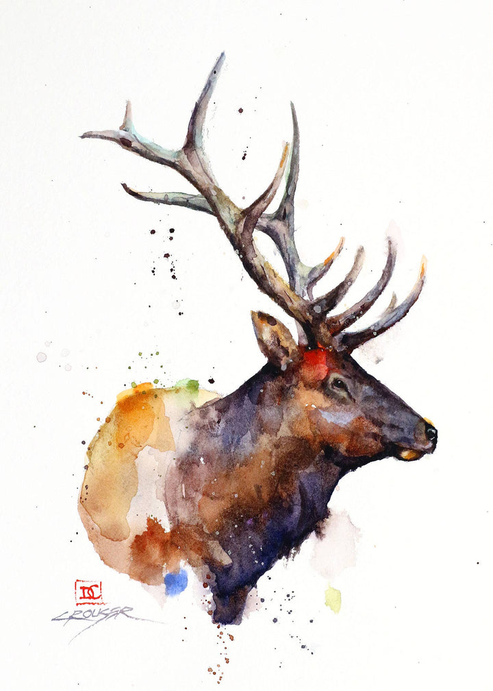 5 x 7" Greeting Card  'ELK'