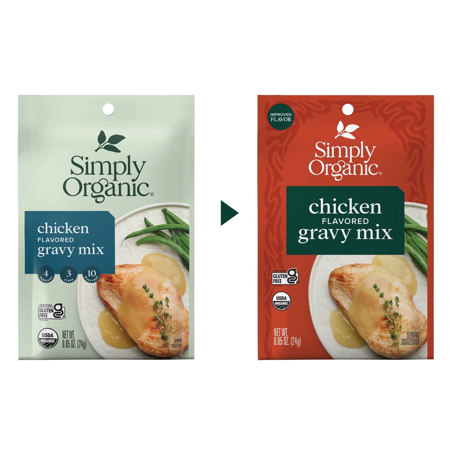 Simply Organic Chicken Flavored Gravy Mix, Certified Organic