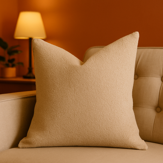 Homey Cozy Throw Pillow – Soft Neutral