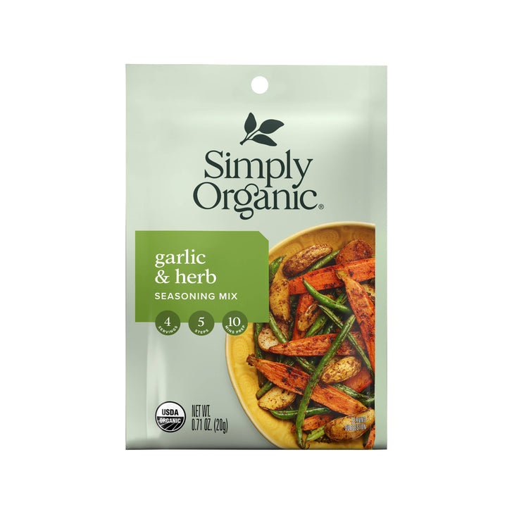 Garlic & Herb Seasoning Mix, Certified Organic, Vegan .71 Oz
