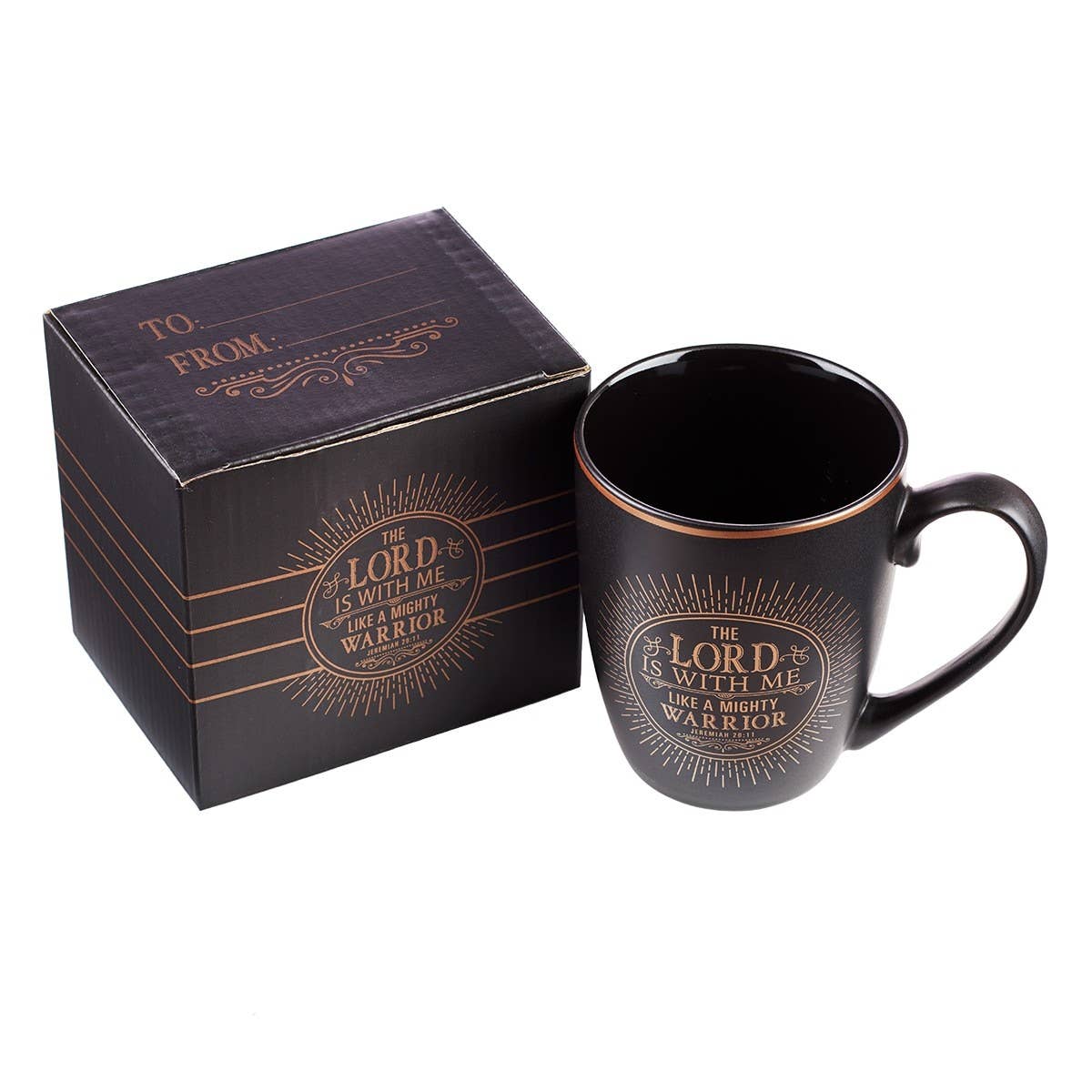 Mug Black The Lord Is With Me Jer. 20:11