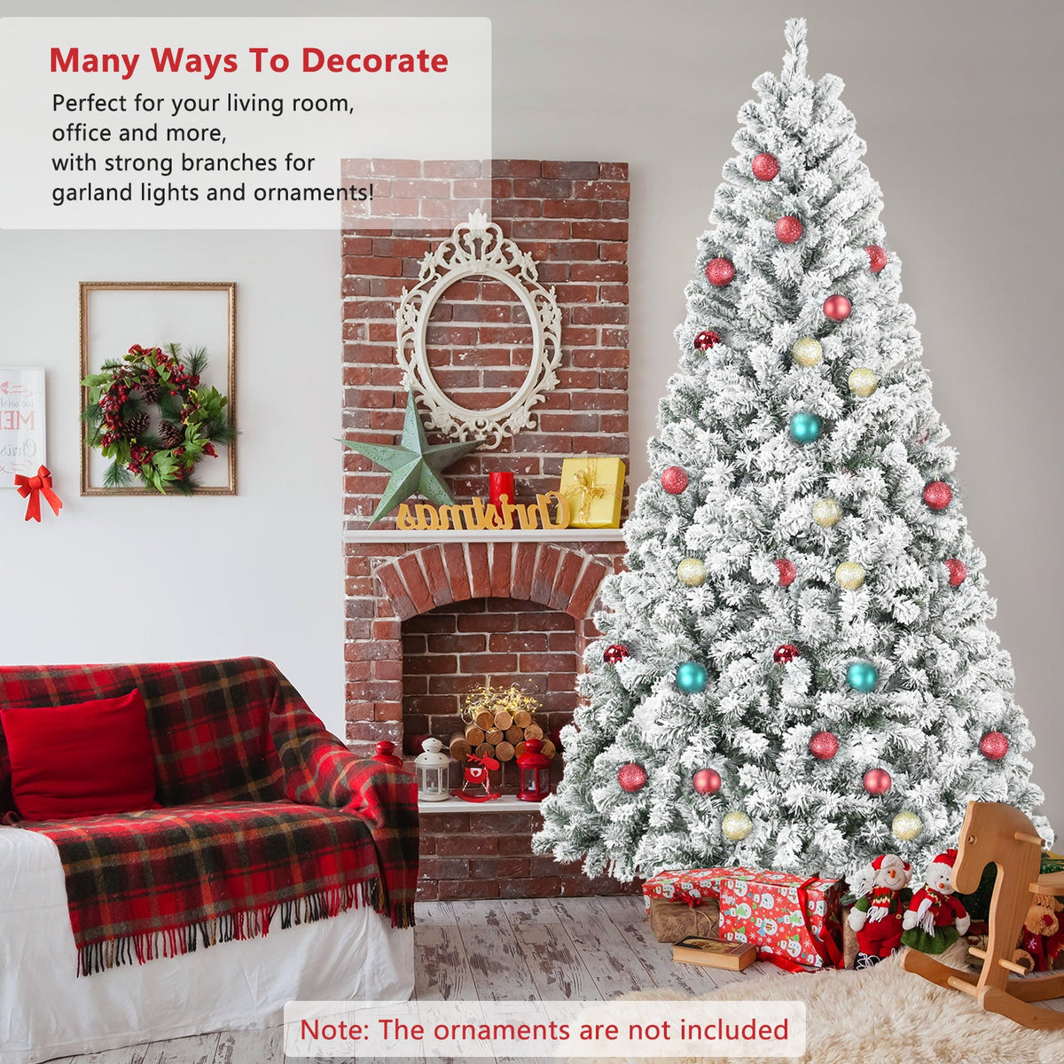 7FT Flocked Christmas Tree