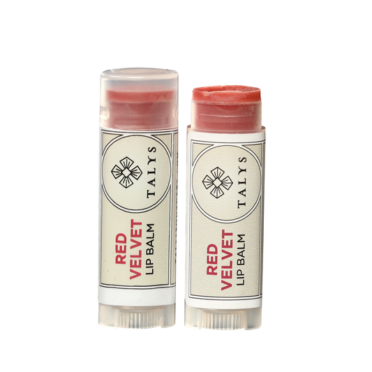 Red Velvet Lip Balm – Organic, Tinted Lip Moisturizer with Rose & Botanical Oils (0.15 oz)