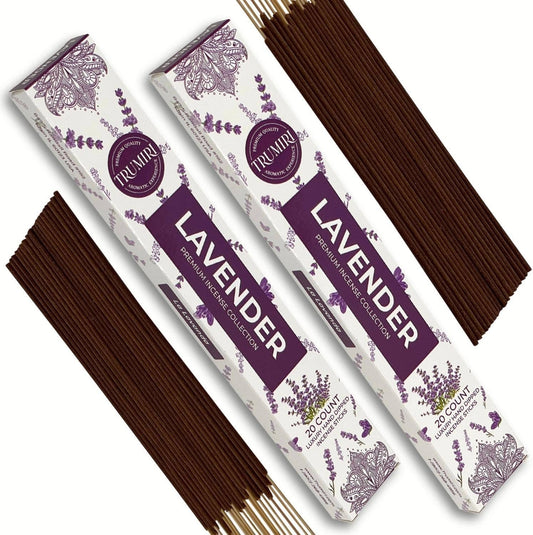 Lavender Incense Sticks Pack of 2, Total 40 Incense Sticks