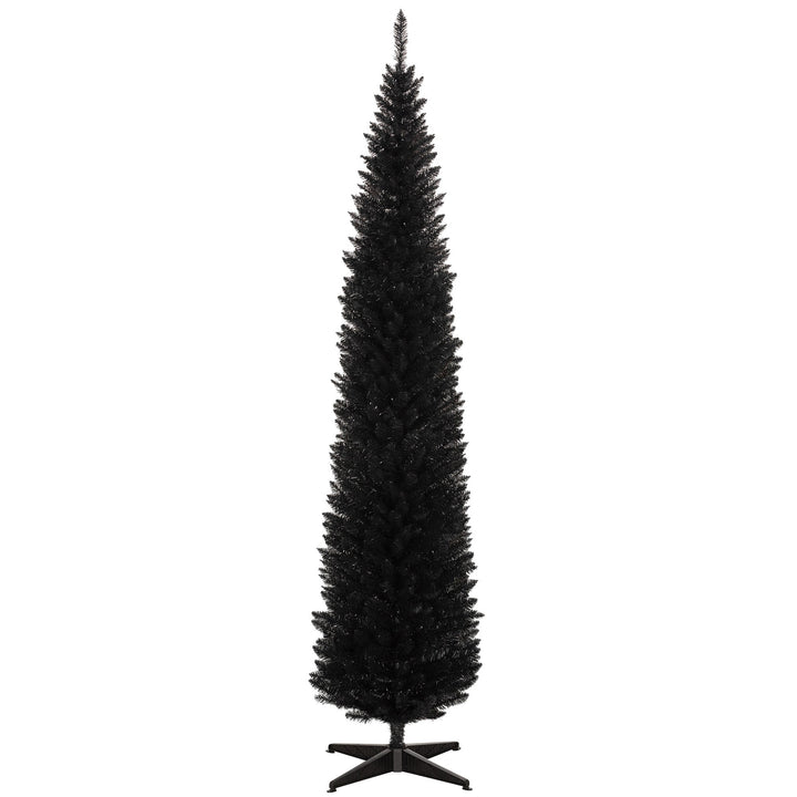 HOMCOM 8' Artificial Pencil Christmas Tree, artificial Christmas tree for festive holiday home decor from Cedar & Spice Gifts