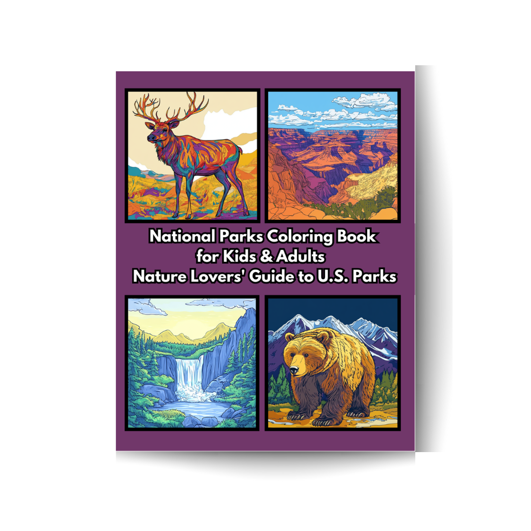 National Parks Coloring Book for Kids & Adults: Nature Lover