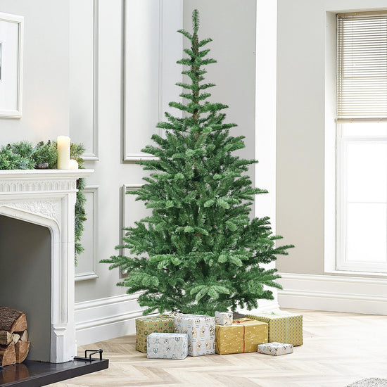 6ft Pre-Lit Christmas Tree with 300 Warm White Lights