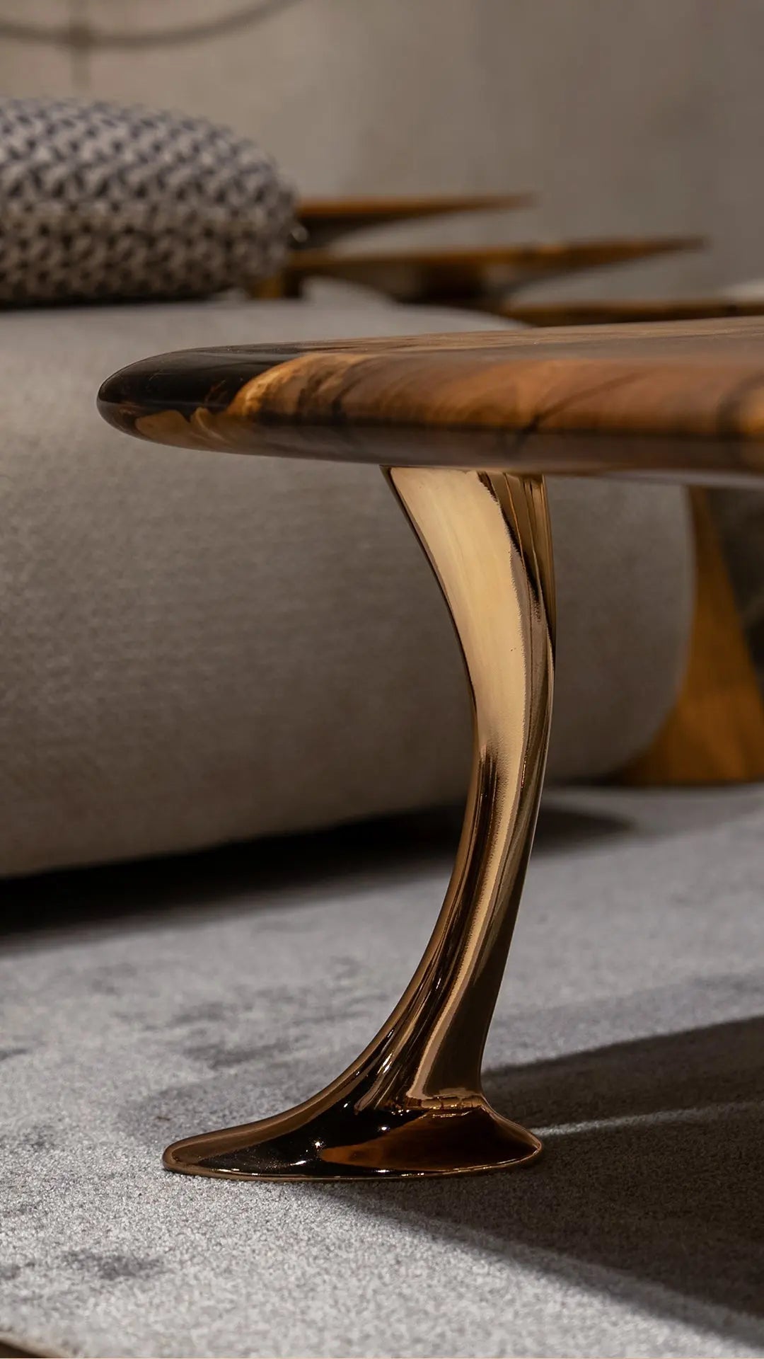 Luxury Epoxy Resin River Walnut Coffee Table | Osso Collection