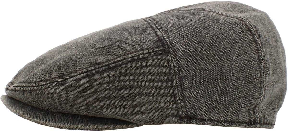 Faux Leather Ascot Ivy Newsboy Hat