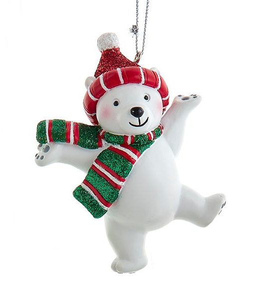Dancing Polar Bear Ornament