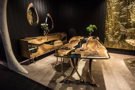 Custom Epoxy Resin Dining Room Table | Osso Dining Table