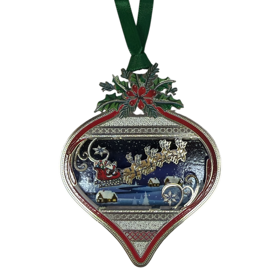 Christmas Scene Bulb Ornament