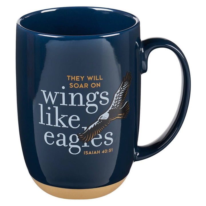 Mug Navy Wings like Eagles Isa. 40:31