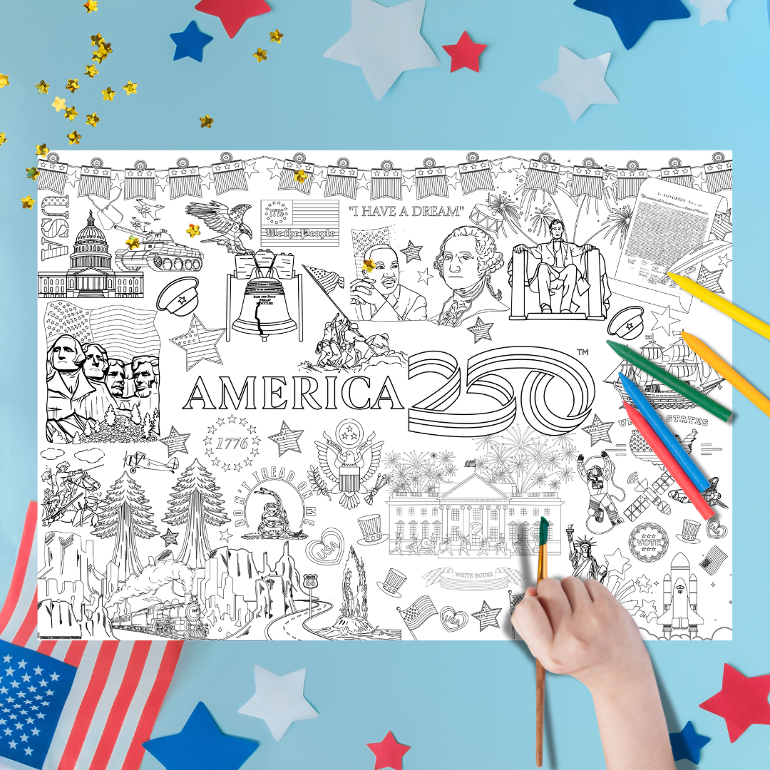 July 4th America 250 Party Coloring Bundle
