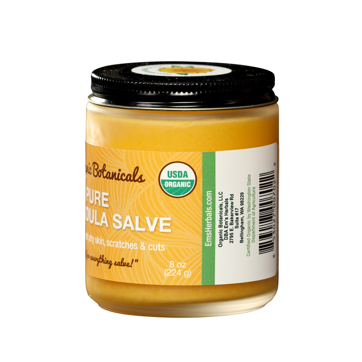 Pure Calendula Salve – Certified Organic Herbal Skin Balm for Dry & Sensitive Skin