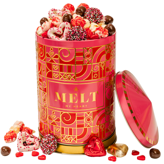 Valentines Day Gift Tin- Snack Assortment- Musical Gift Tin