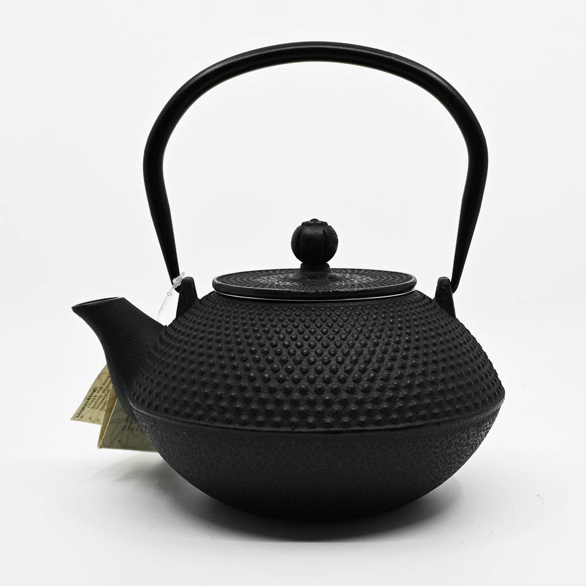 Black Hobnail Design 44oz Cast Iron Tea Pot (1/6)