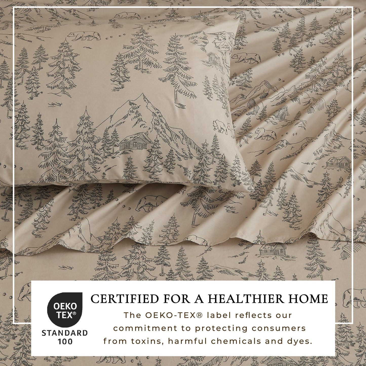 Lodge Printed Sheet Set - Mountain Ridge Collection