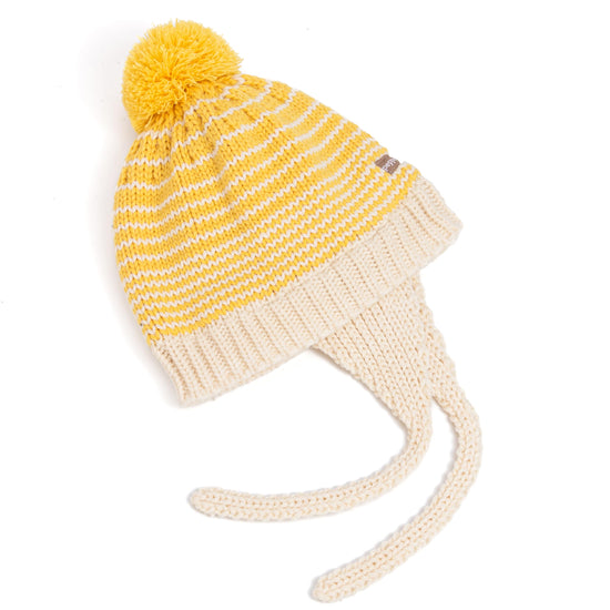 Warm Earflap Knit Beanie 2Pc Set for Toddlers/Little Kids 2-6 Years