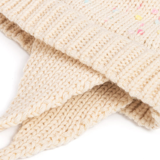 Warm Earflap Knit Beanie 2Pc Set for Toddlers/Little Kids 2-6 Years