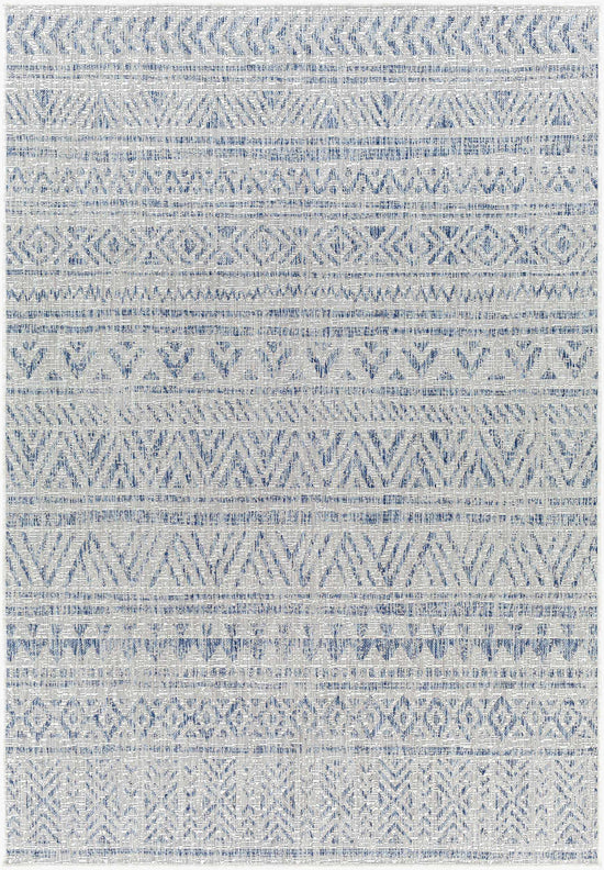 Novato Gray All Over Pattern Performance Outdoor Rug - Clearance