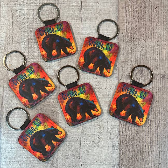 Key Ring - Watercolor Bear