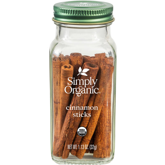 Pure Cinnamon (Korintje) Sticks, Certified Organic, 1.13 Oz