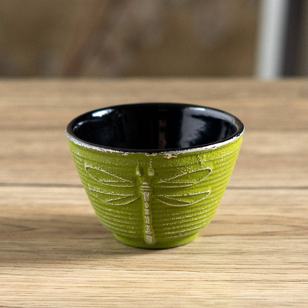 4oz Green Dragonfly Cast Iron Tea Cup (1/36)
