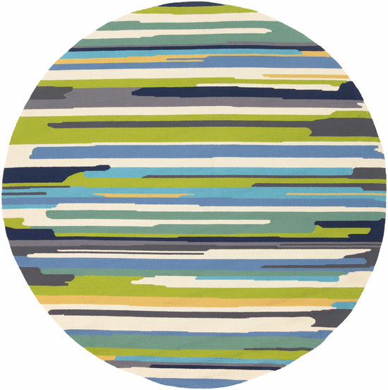 Ephrata Colorful Blue Outdoor Rug - Clearance