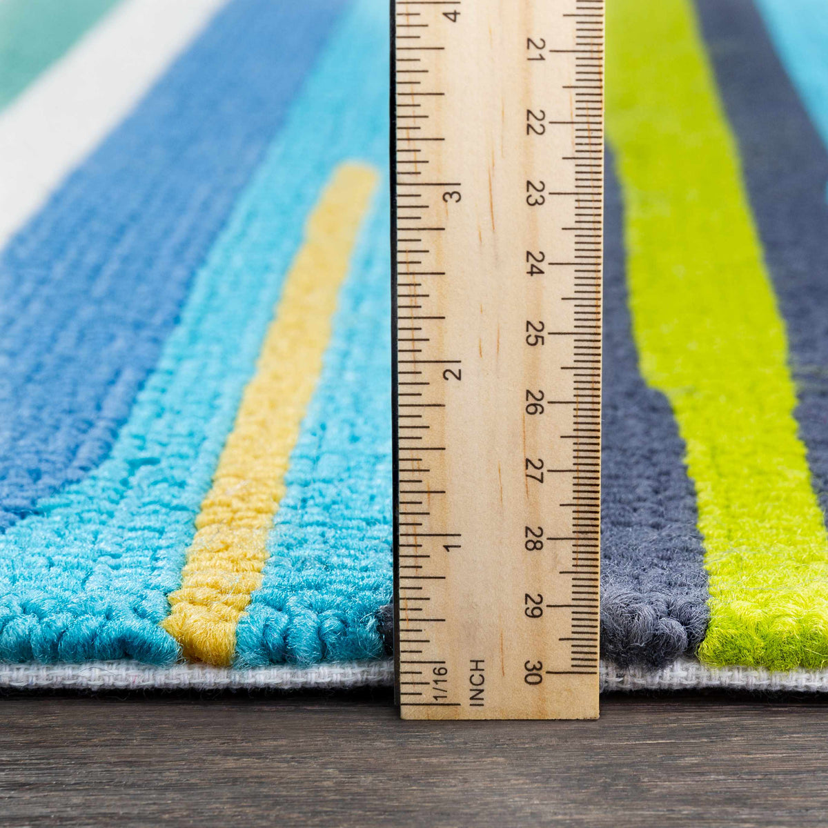 Ephrata Colorful Blue Outdoor Rug - Clearance