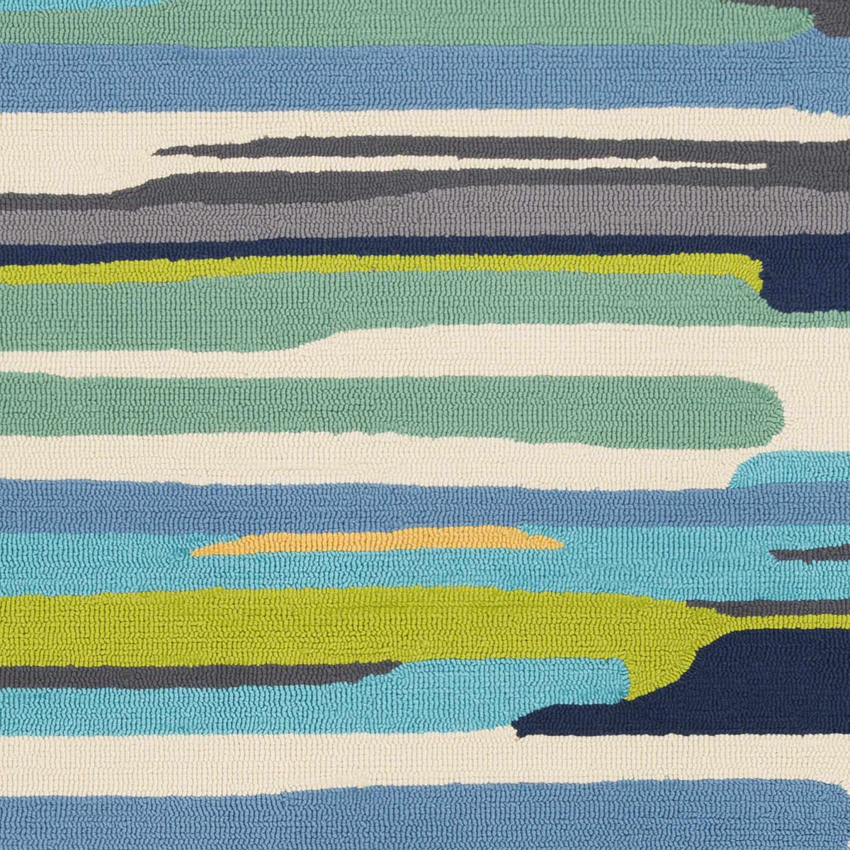 Ephrata Colorful Blue Outdoor Rug - Clearance