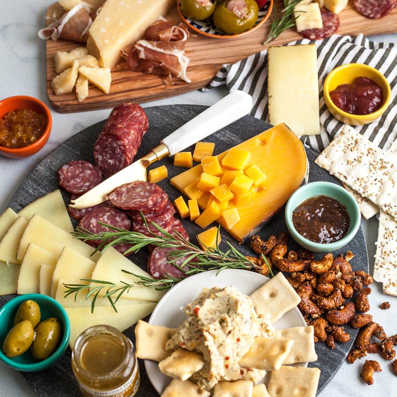 Extravaganza Cheese & Charcuterie Gourmet Gift Crate, premium gourmet gift box for celebrations and thoughtful gifting