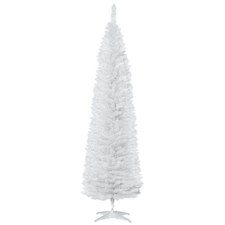 HOMCOM 7' Artificial Pencil Christmas Tree, artificial Christmas tree for festive holiday home decor from Cedar & Spice Gifts